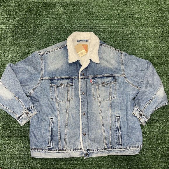 Levi's Jackets & Coats Levis Mens Sherpa Trucker Denim Jacket